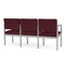 Lesro Wine/Mulberry (Red) Seat, 3 Seat Sofa, 64.5 W 24.5 L 32 H, Open House Solid Color Fabric Seat LS3101 - alternate 2